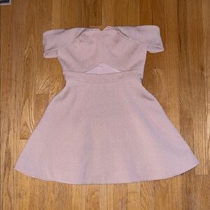 KEEPSAKE Pink Off-Shoulder Dress